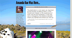 Desktop Screenshot of amandaraewashere.com